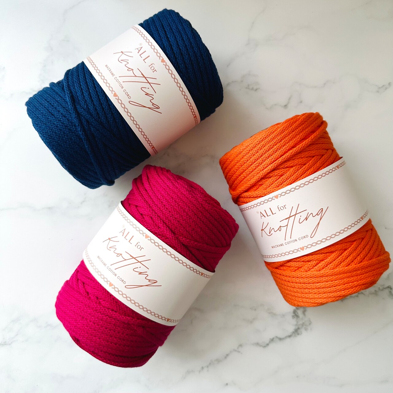 3.5mm Macrame Braided Cord, approx 490ft/163yds ALL FOR KNOTTING